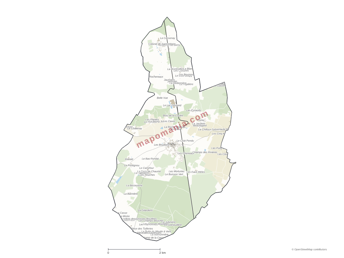Carte de Roiffé à personnaliser