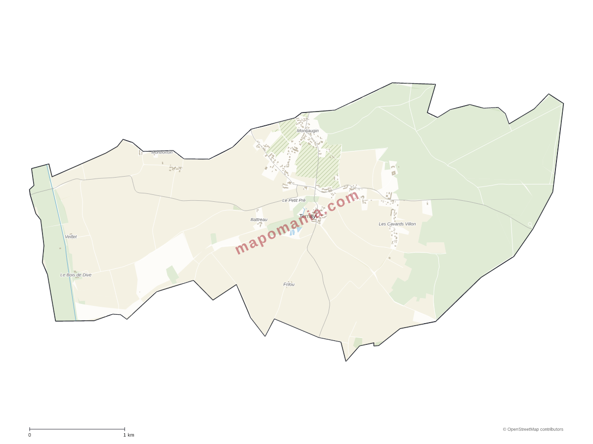Carte de Ternay à personnaliser