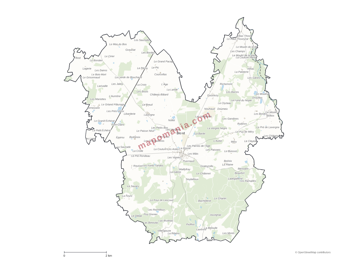 Carte de Blond à personnaliser