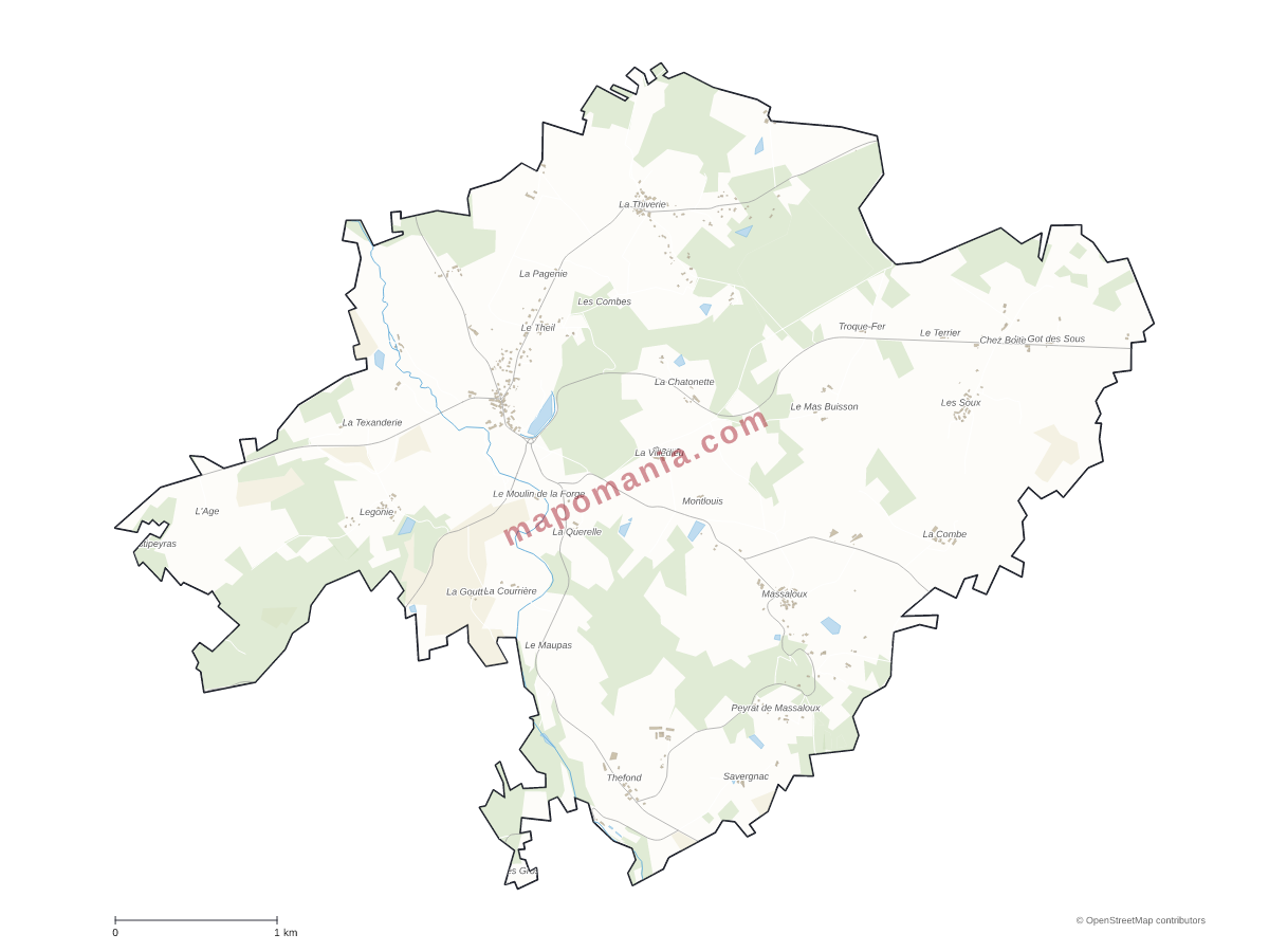 Carte de Gorre à personnaliser