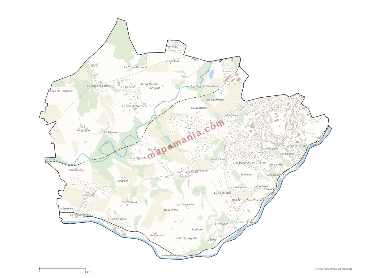 Carte de Isle à personnaliser
