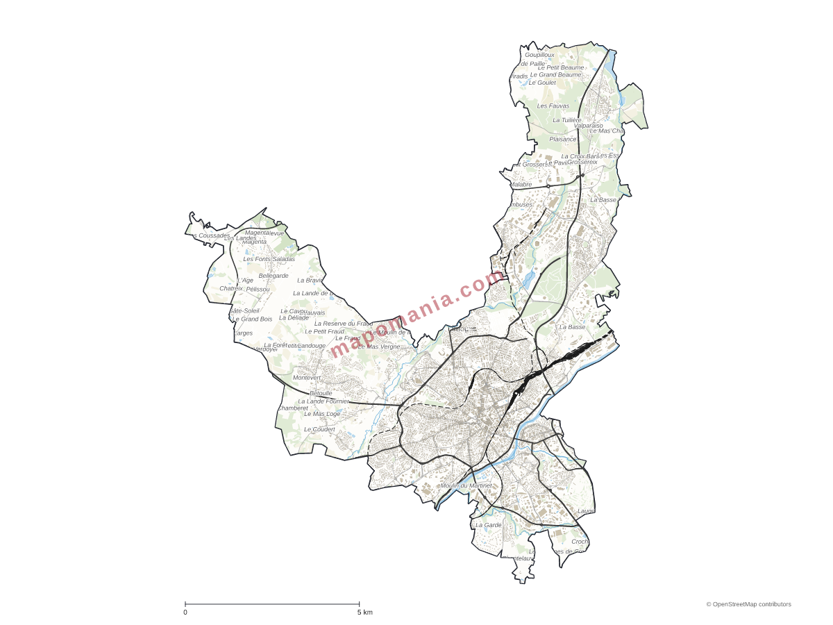 Carte de Limoges à personnaliser