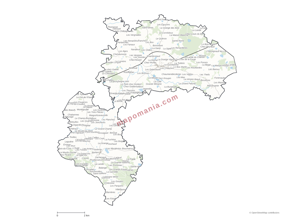 Carte de Val d'Issoire à personnaliser