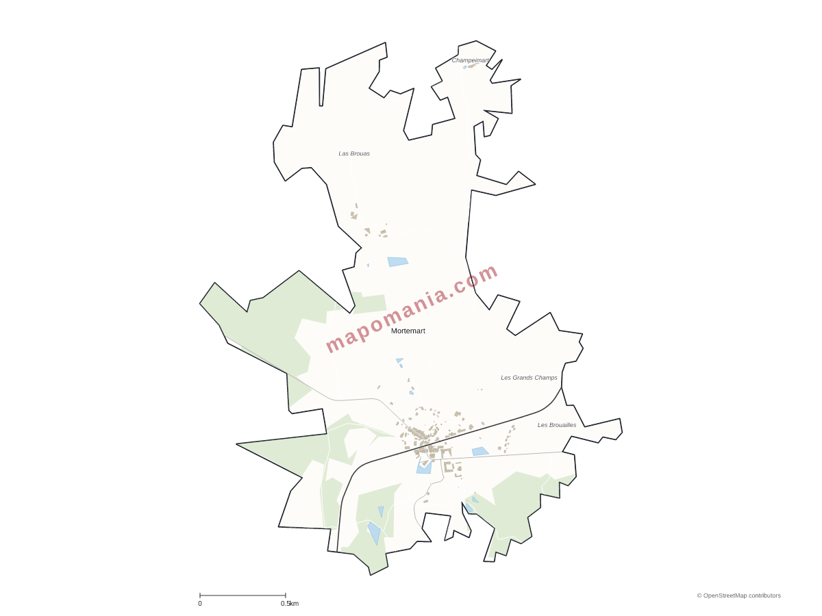 Carte de Mortemart à personnaliser