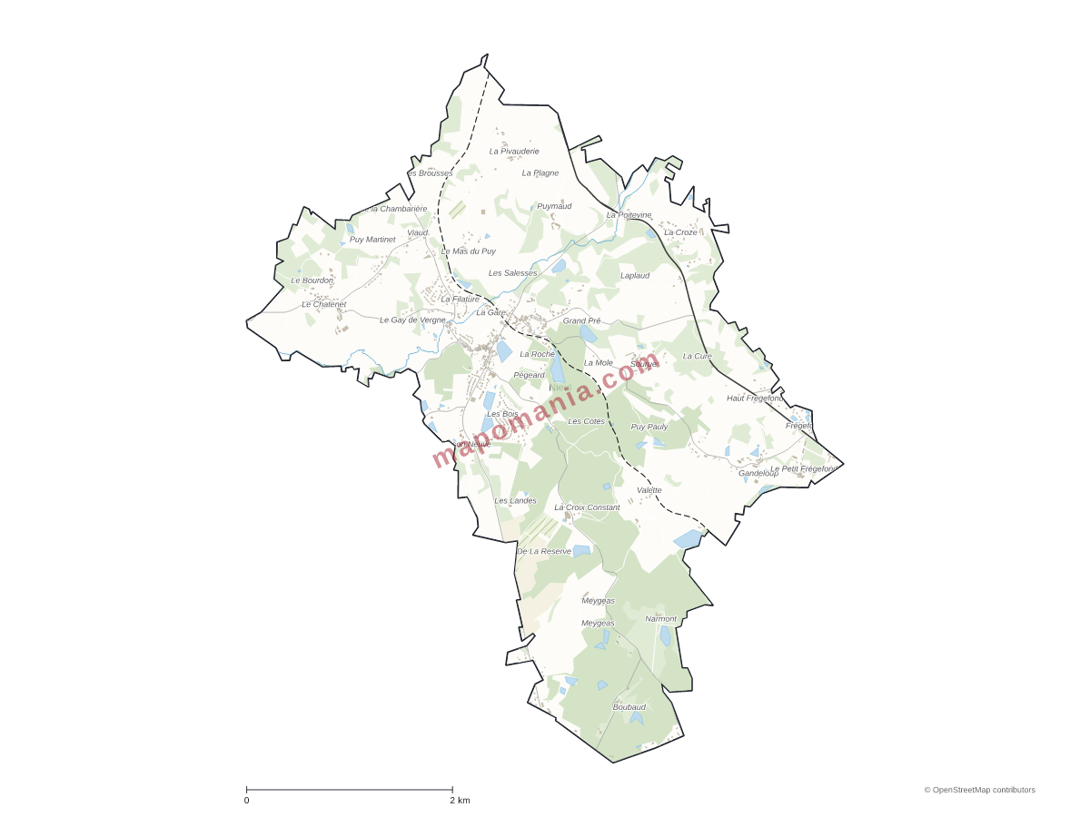 Carte de Nieul à personnaliser
