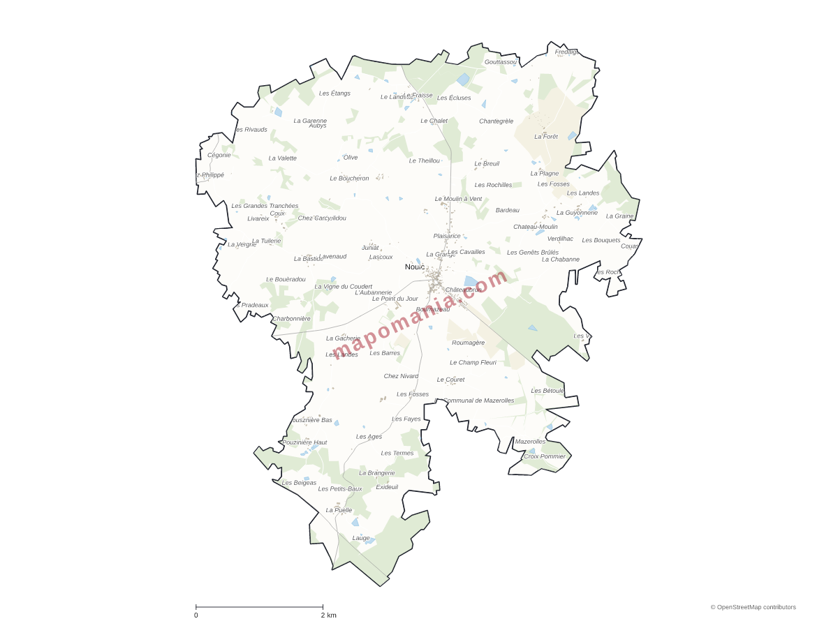 Carte de Nouic à personnaliser