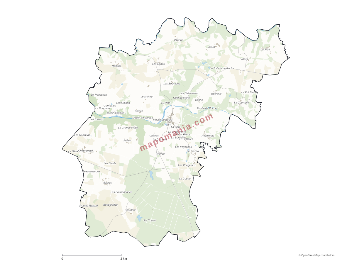 Carte de Rancon à personnaliser
