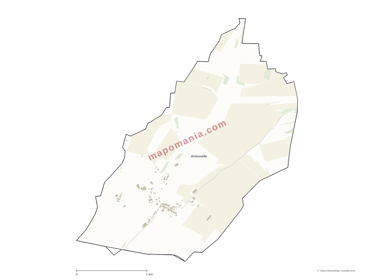 Carte de Ameuvelle à personnaliser