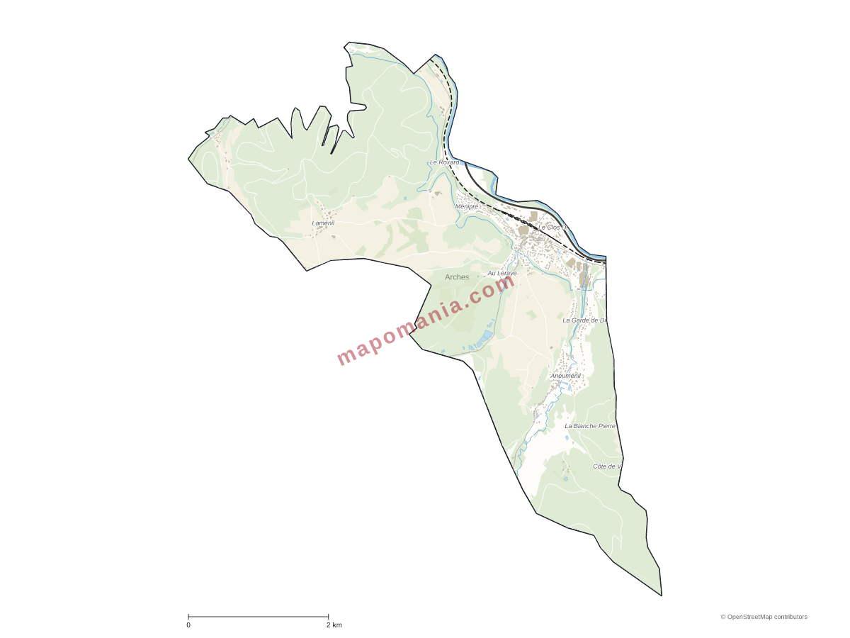 Carte de Arches à personnaliser