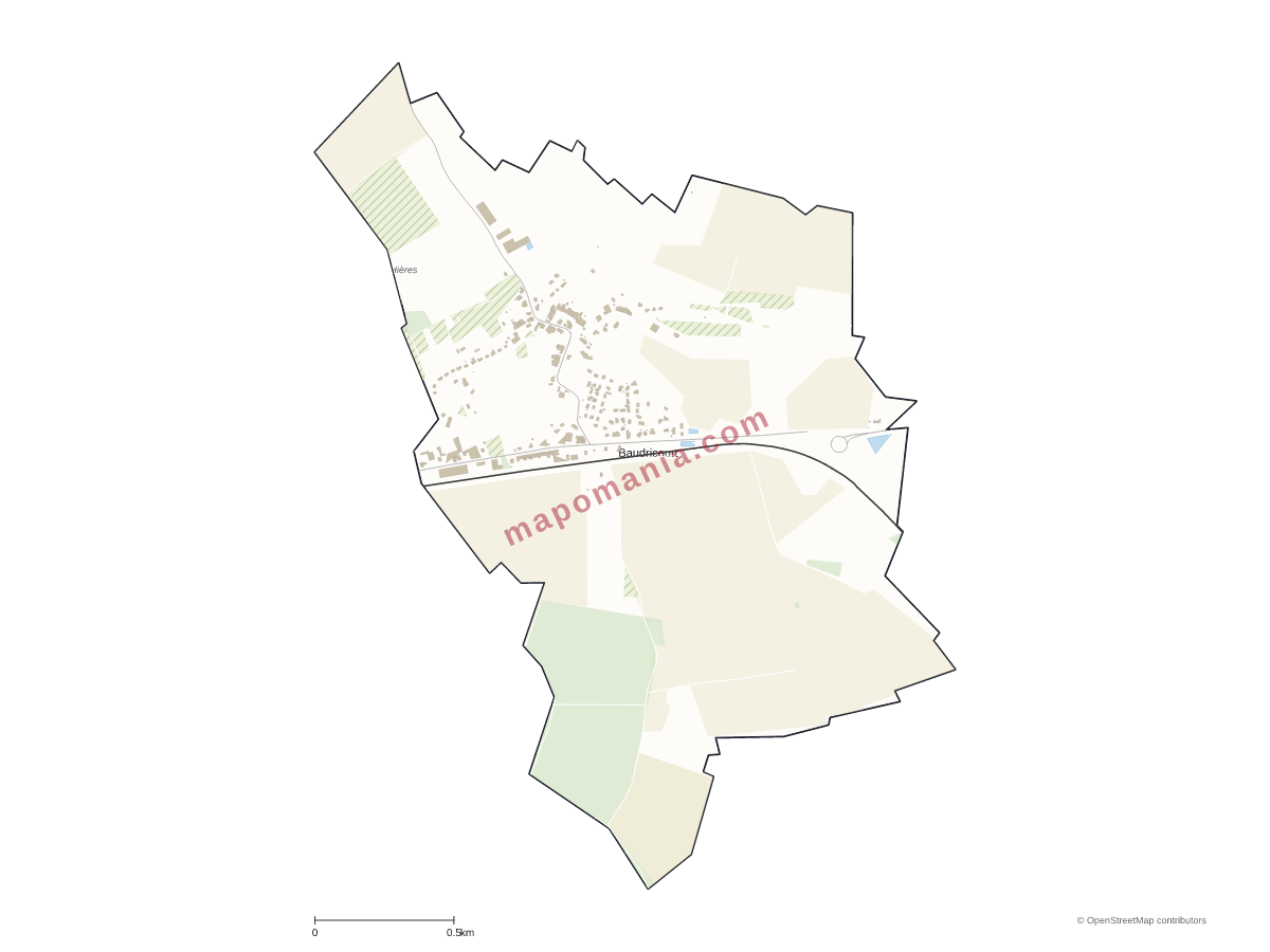 Carte de Baudricourt à personnaliser