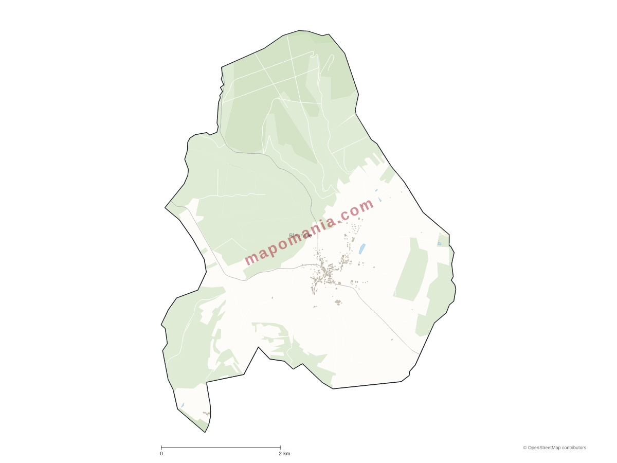 Carte de Bleurville à personnaliser