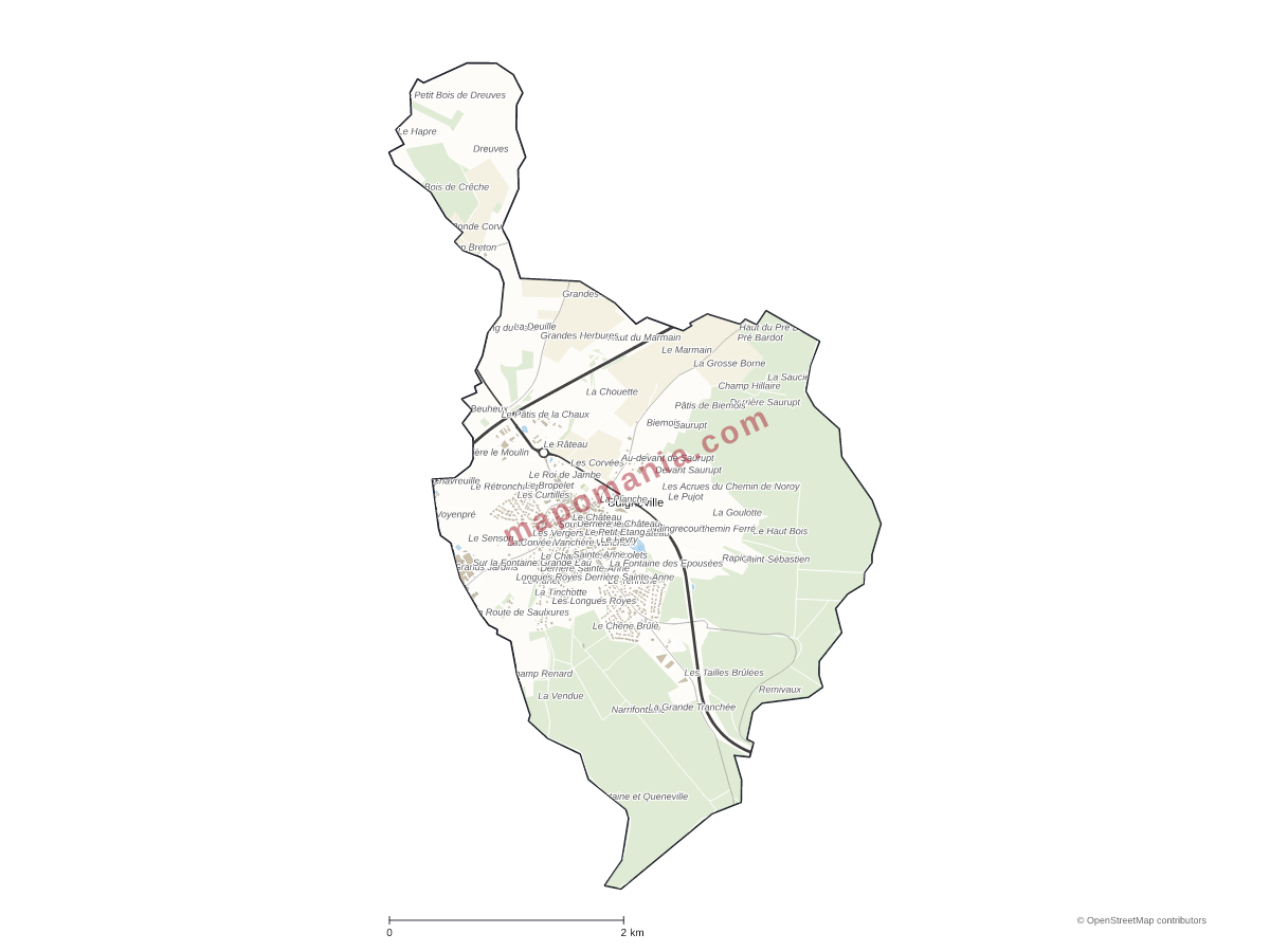 Carte de Bulgnéville à personnaliser