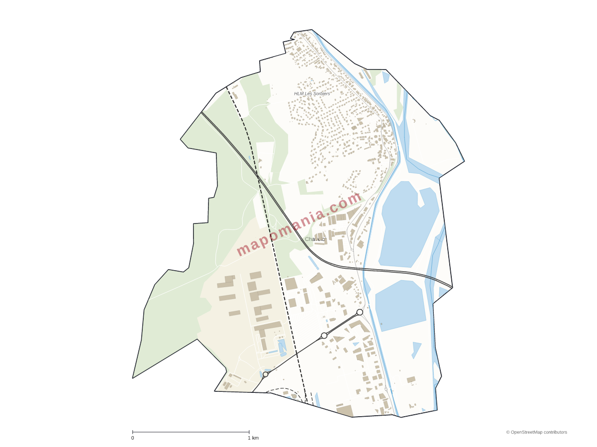Carte de Chavelot à personnaliser