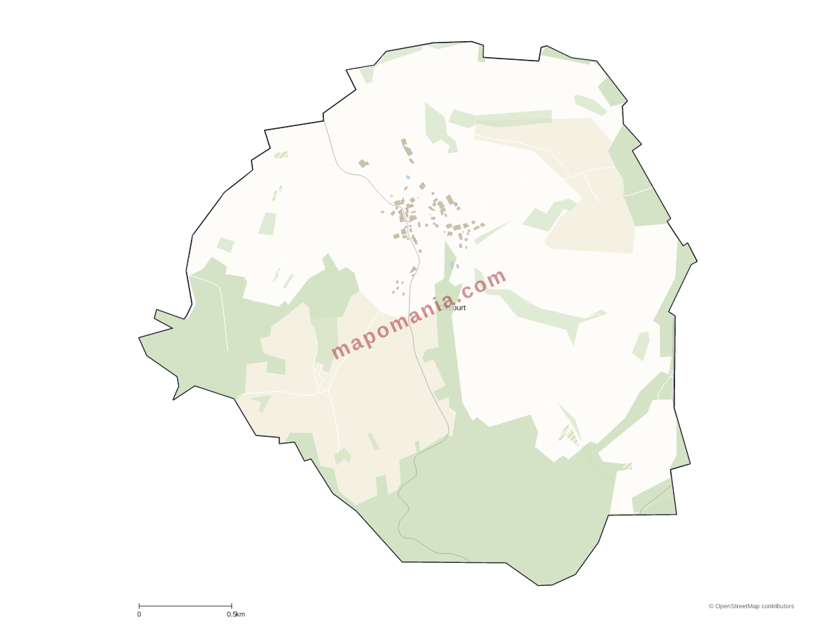 Carte de Circourt à personnaliser