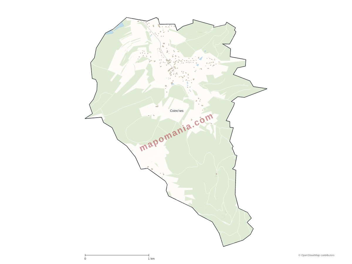 Carte de Coinches à personnaliser