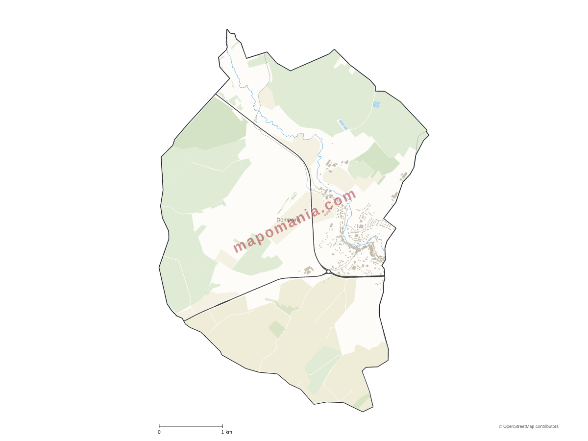 Carte de Dompaire à personnaliser