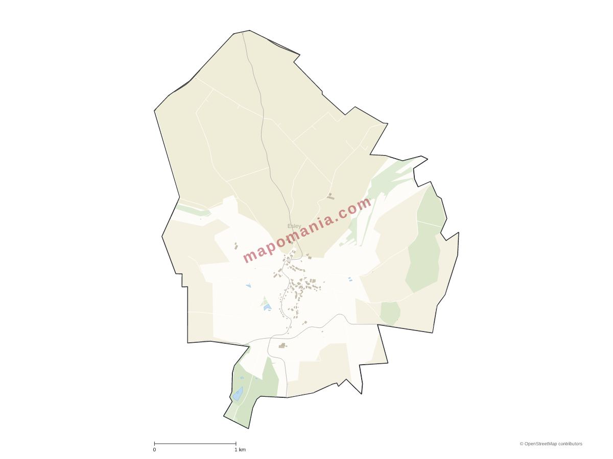 Carte de Esley à personnaliser