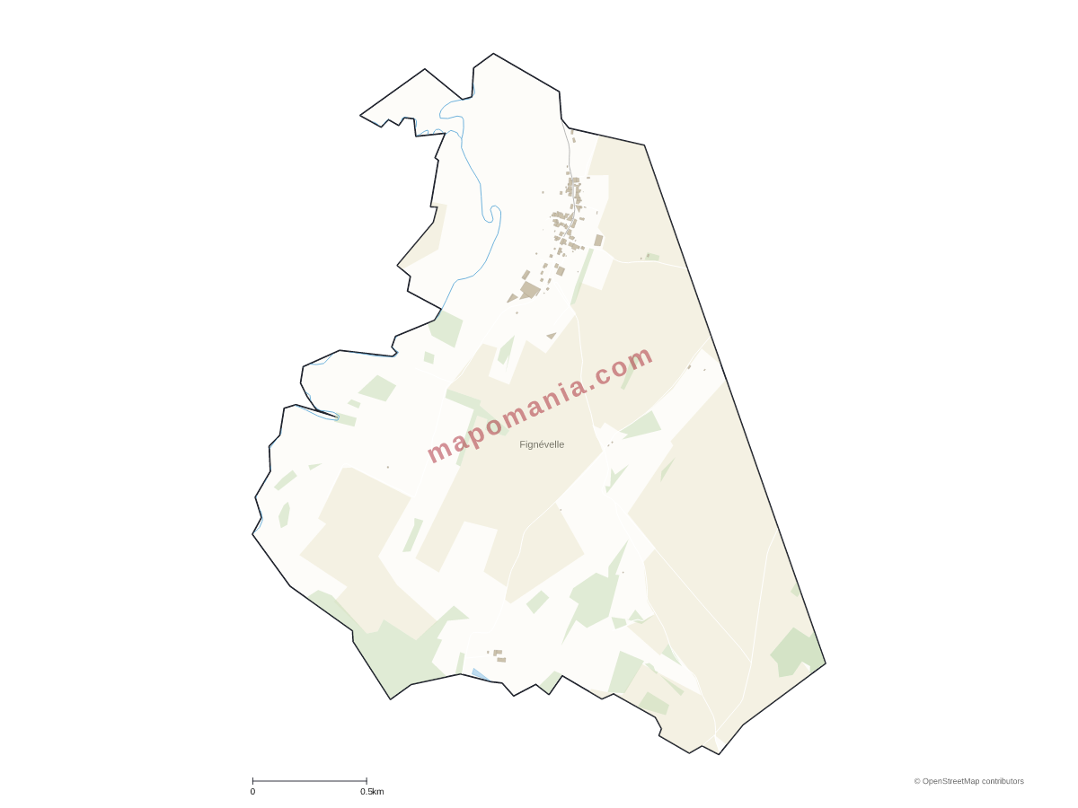 Carte de Fignévelle à personnaliser