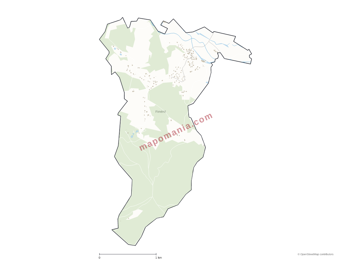 Carte de Fiménil à personnaliser