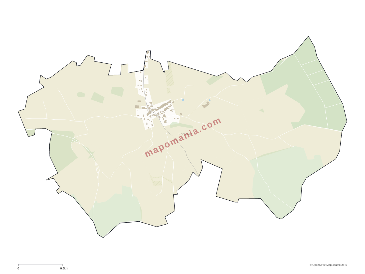 Carte de Fomerey à personnaliser