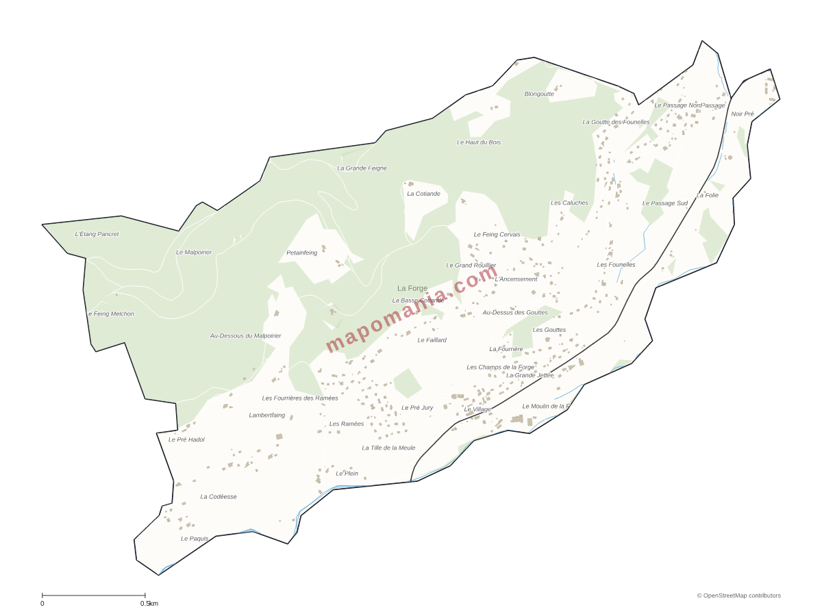 Carte de La Forge à personnaliser