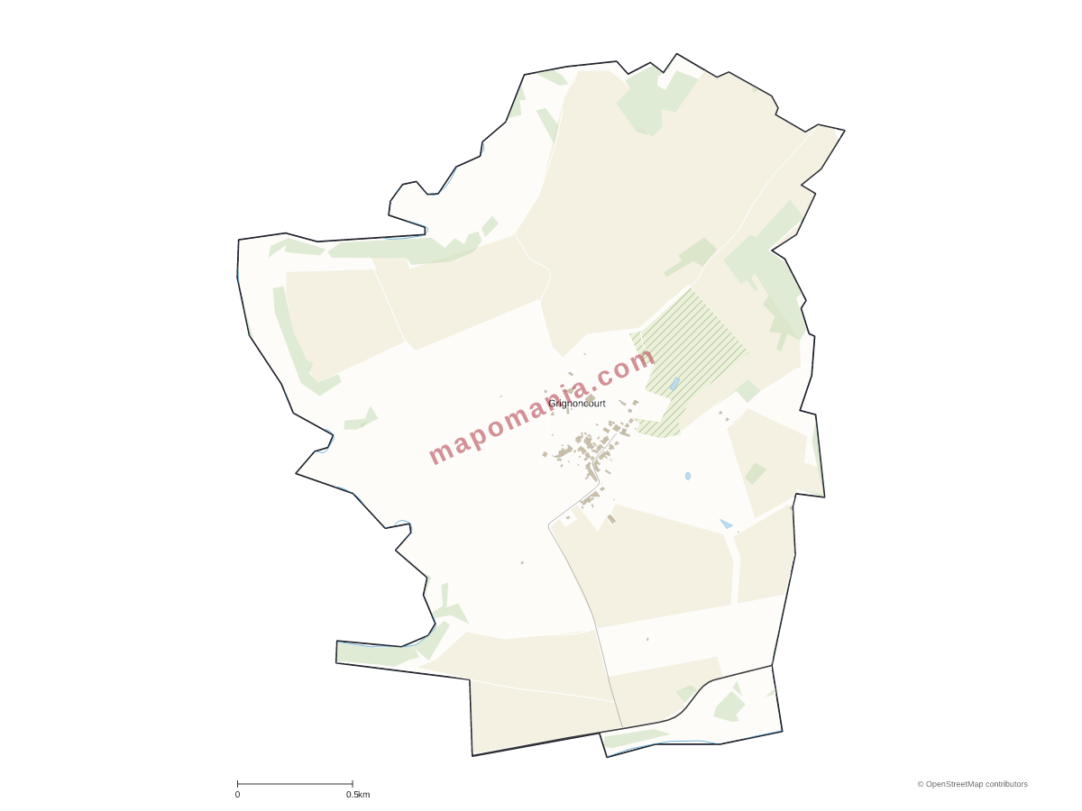 Carte de Grignoncourt à personnaliser