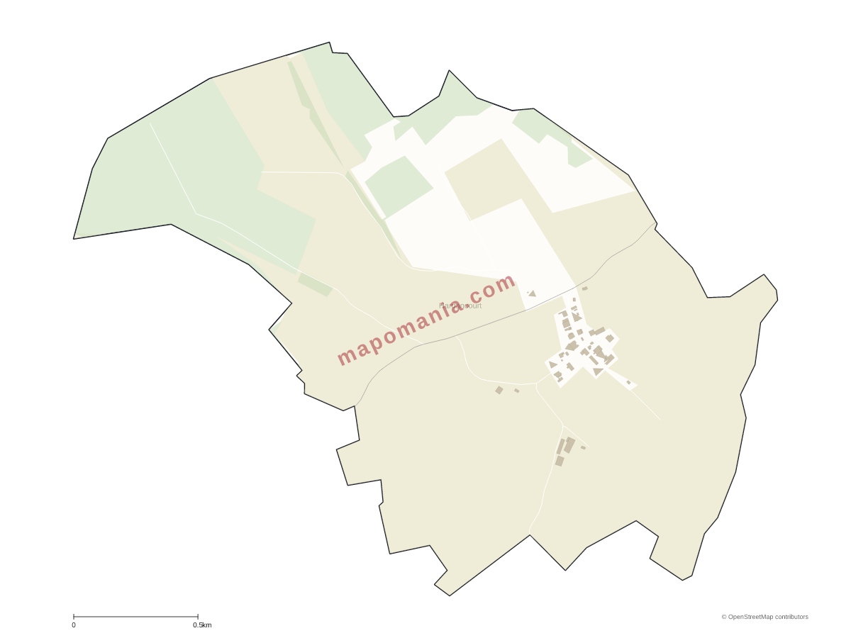 Carte de Hardancourt à personnaliser