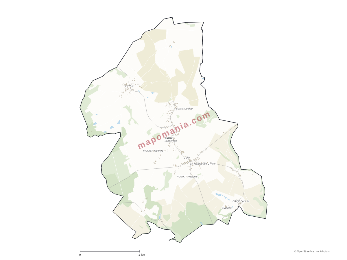 Carte de Harol à personnaliser