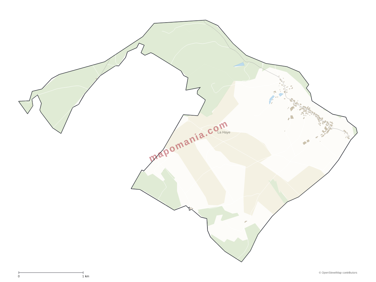 Carte de La Haye à personnaliser