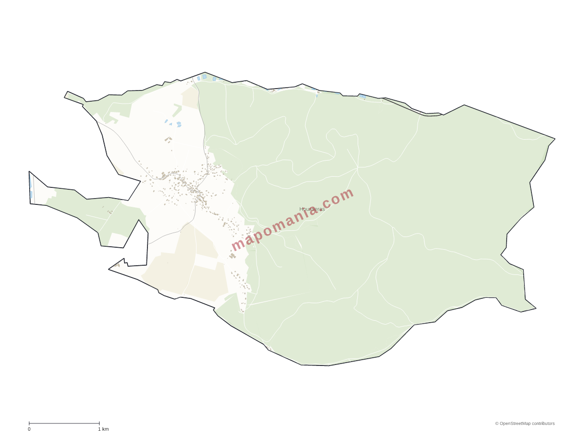Carte de Housseras à personnaliser