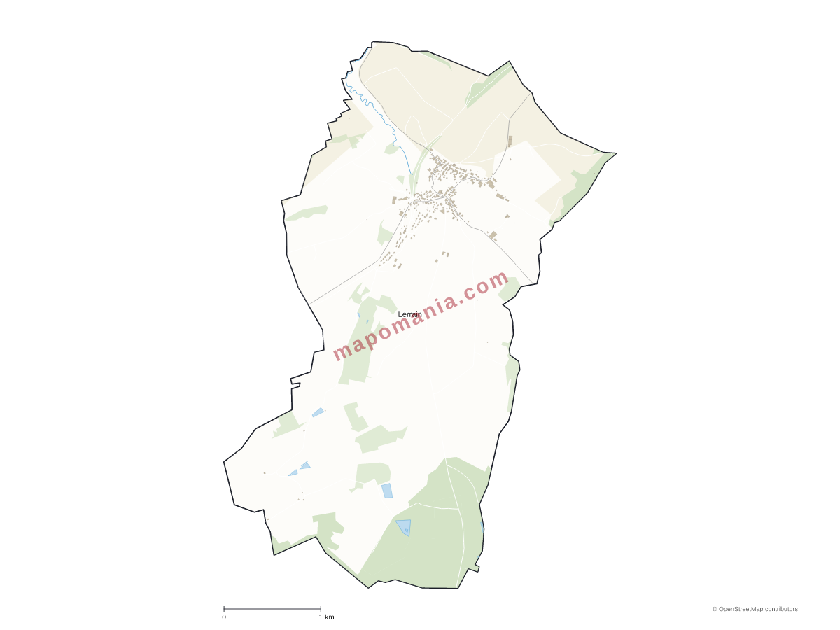 Carte de Lerrain à personnaliser