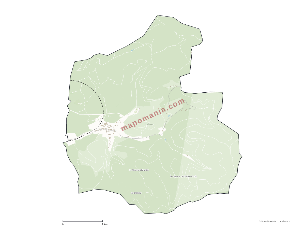 Carte de Lubine à personnaliser