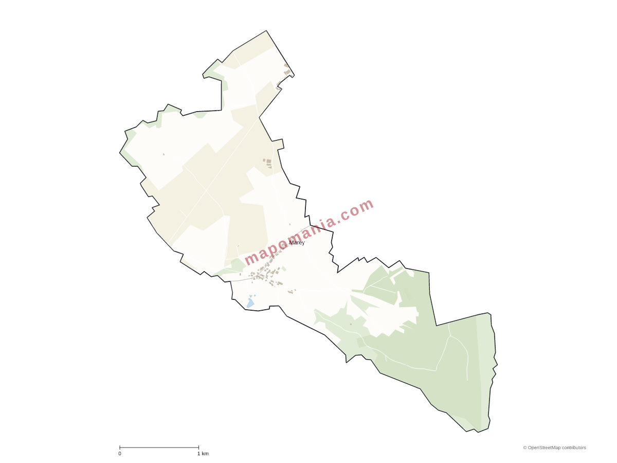 Carte de Marey à personnaliser