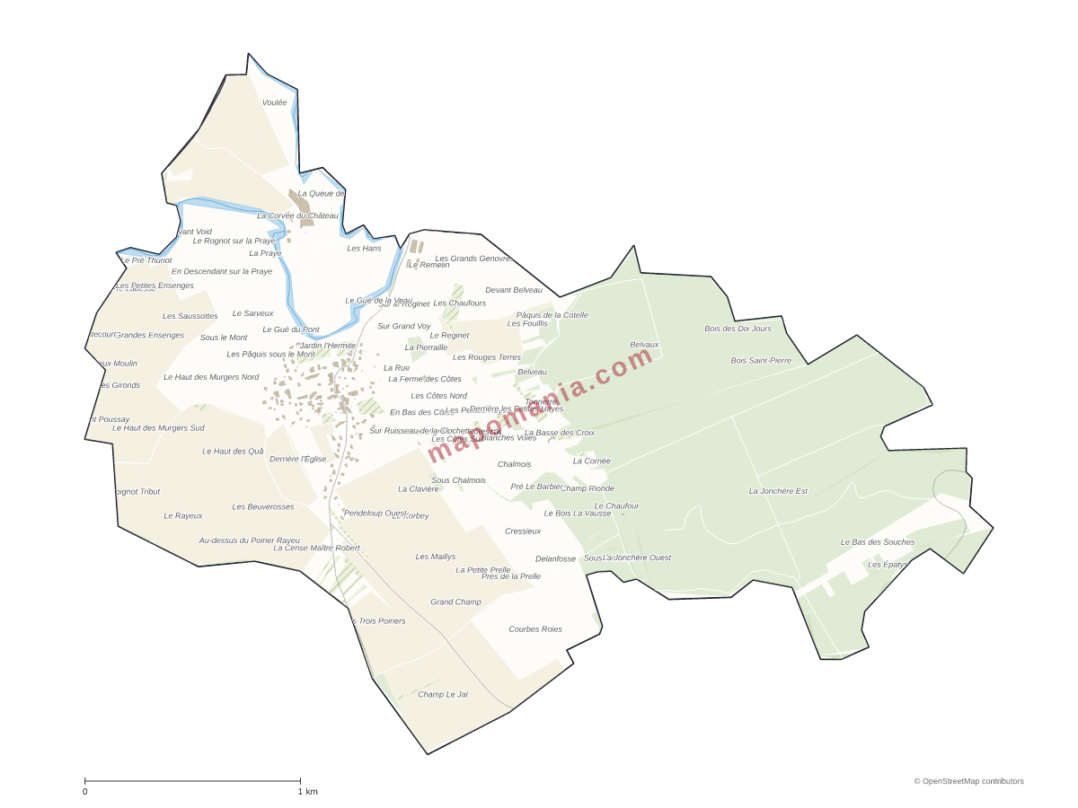 Carte de Mazirot à personnaliser