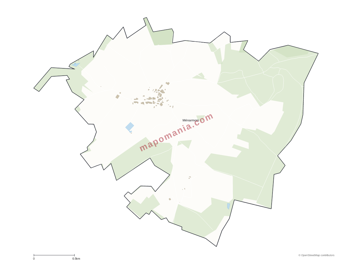 Carte de Ménarmont à personnaliser