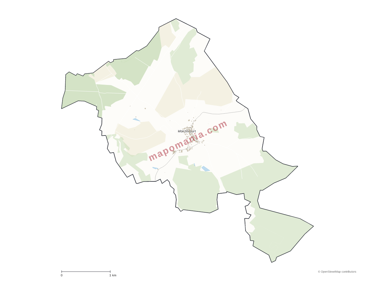 Carte de Morizécourt à personnaliser