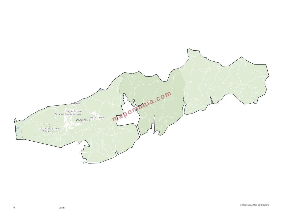 Carte de Mortagne à personnaliser
