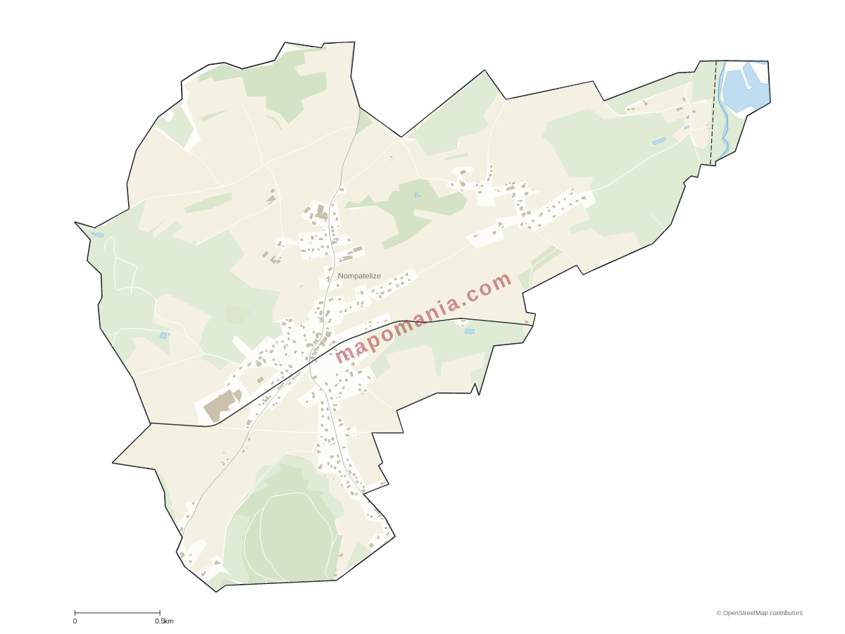 Carte de Nompatelize à personnaliser