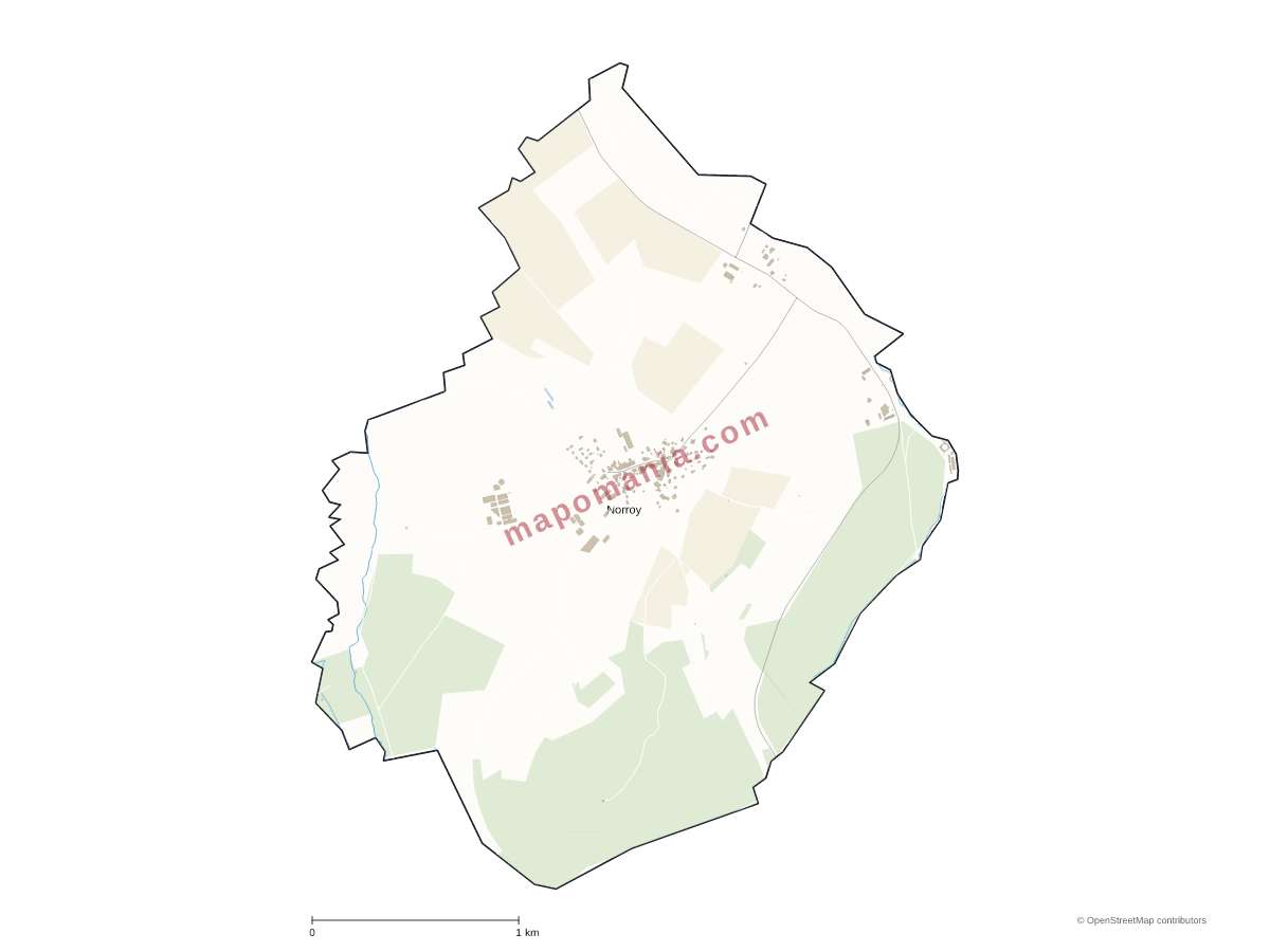 Carte de Norroy à personnaliser