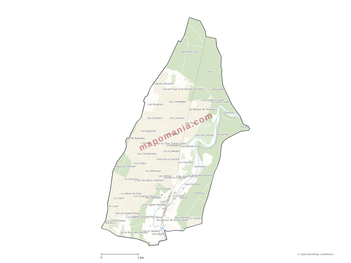 Carte de Pompierre à personnaliser
