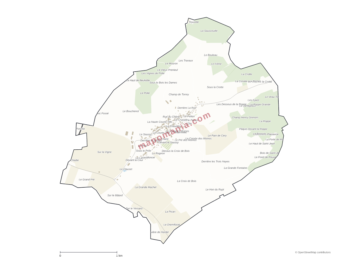 Carte de Rainville à personnaliser