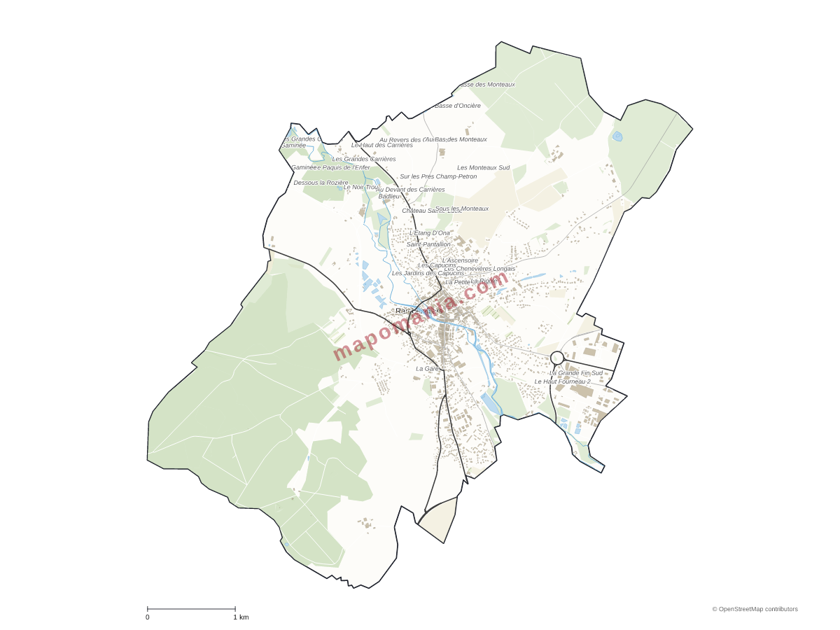 Carte de Rambervillers à personnaliser