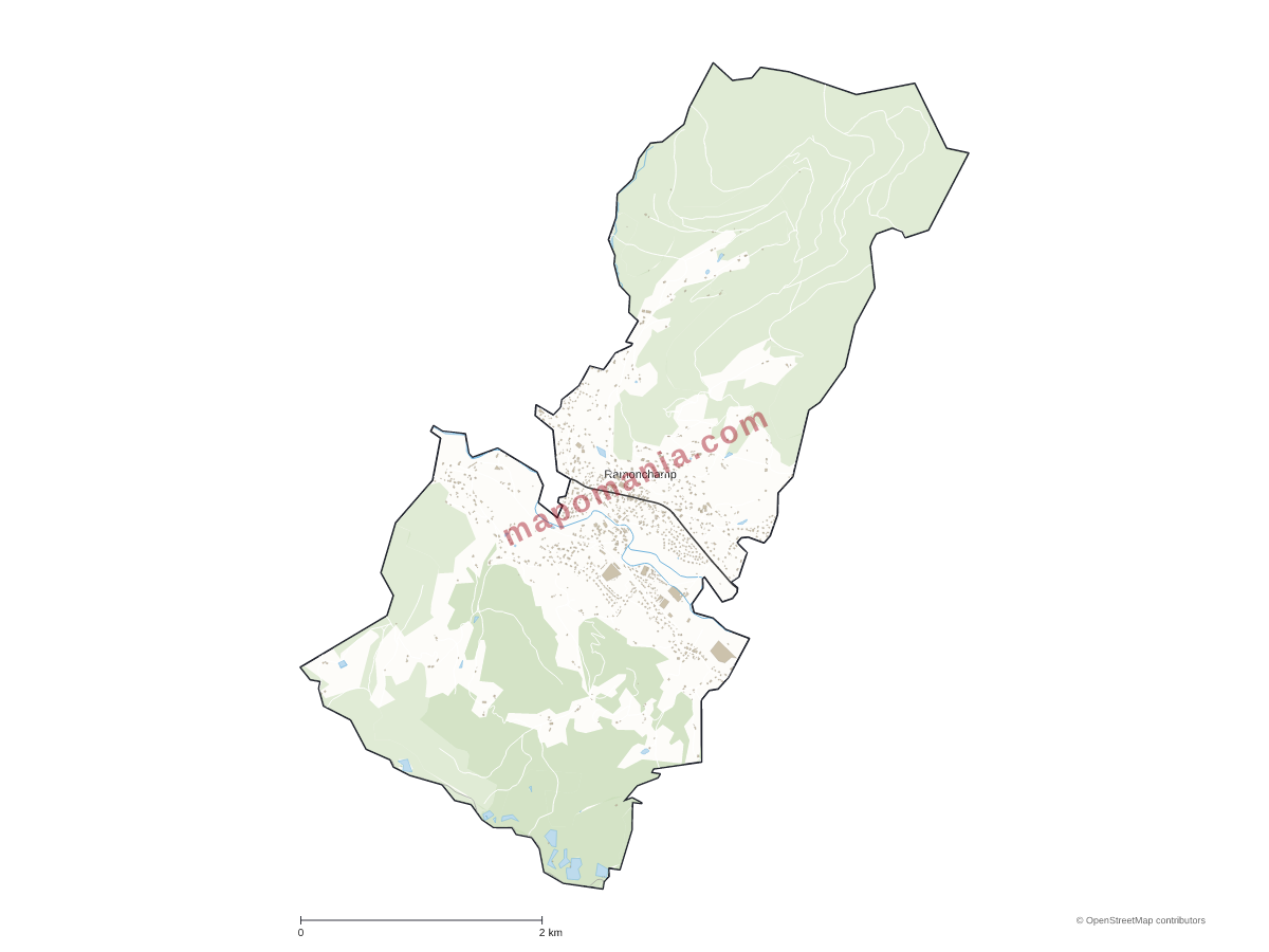 Carte de Ramonchamp à personnaliser