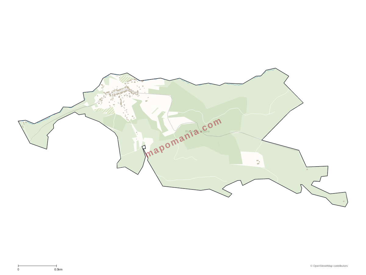 Carte de Raon-sur-Plaine à personnaliser
