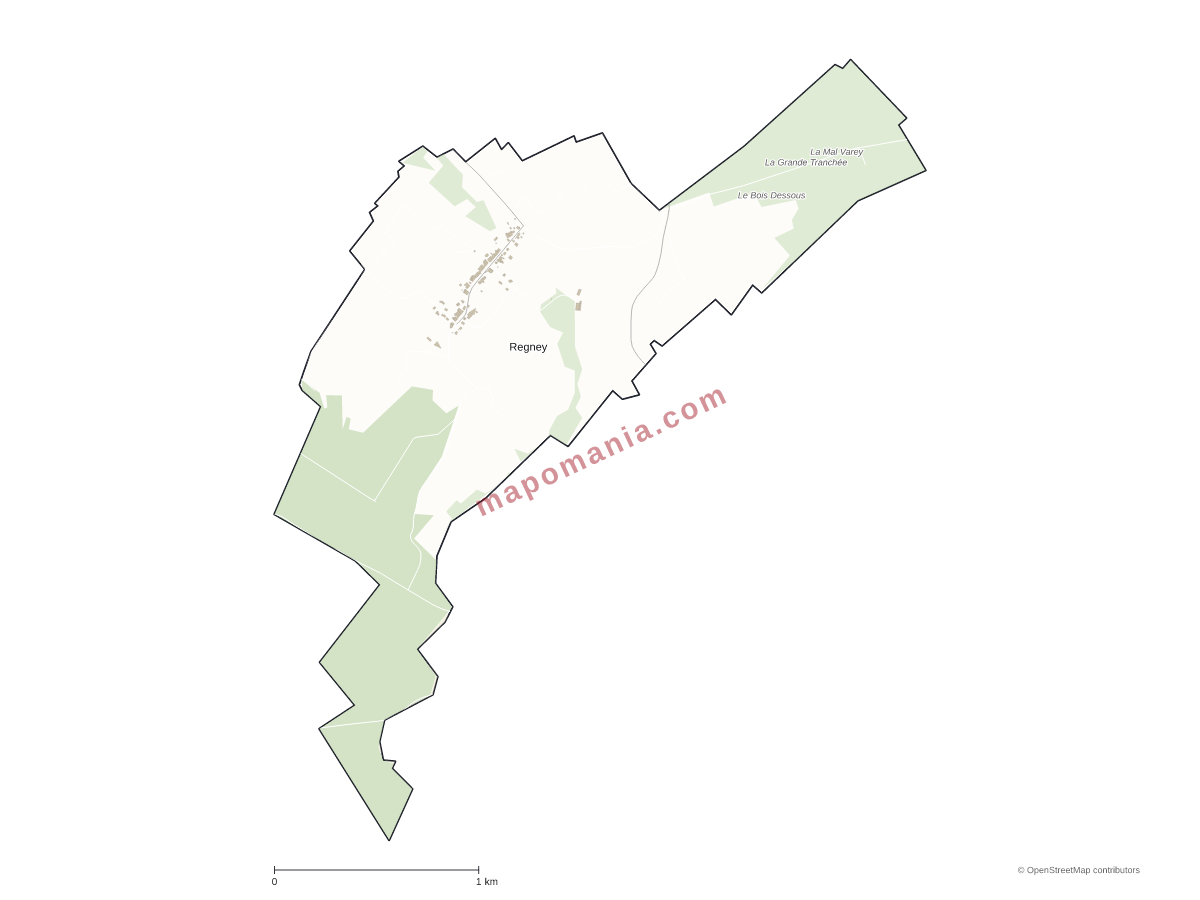 Carte de Regney à personnaliser