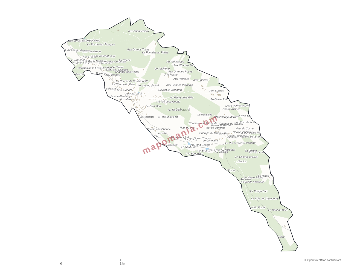 Carte de Rehaupal à personnaliser