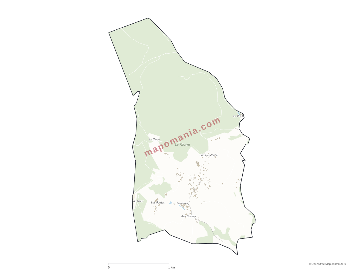 Carte de Le Roulier à personnaliser