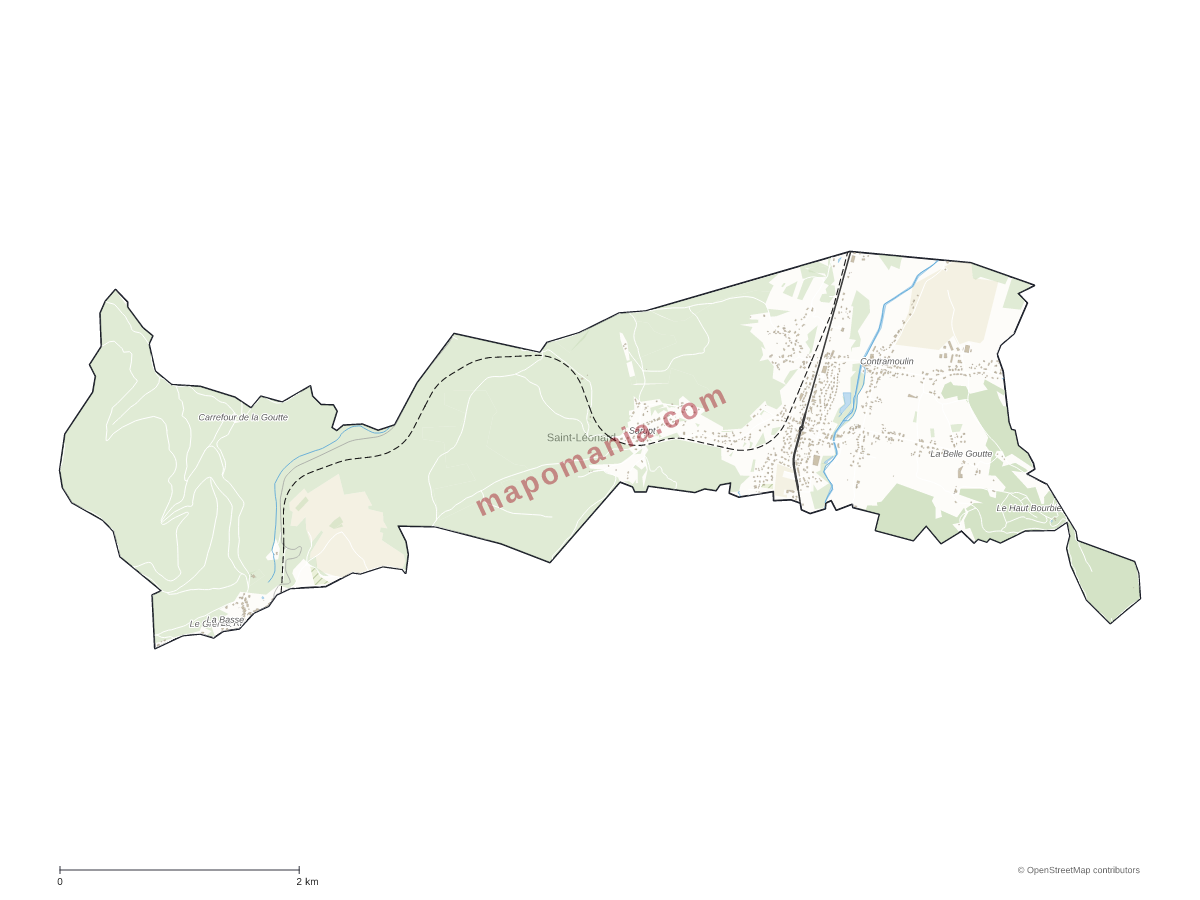 Carte de Saint-Léonard à personnaliser