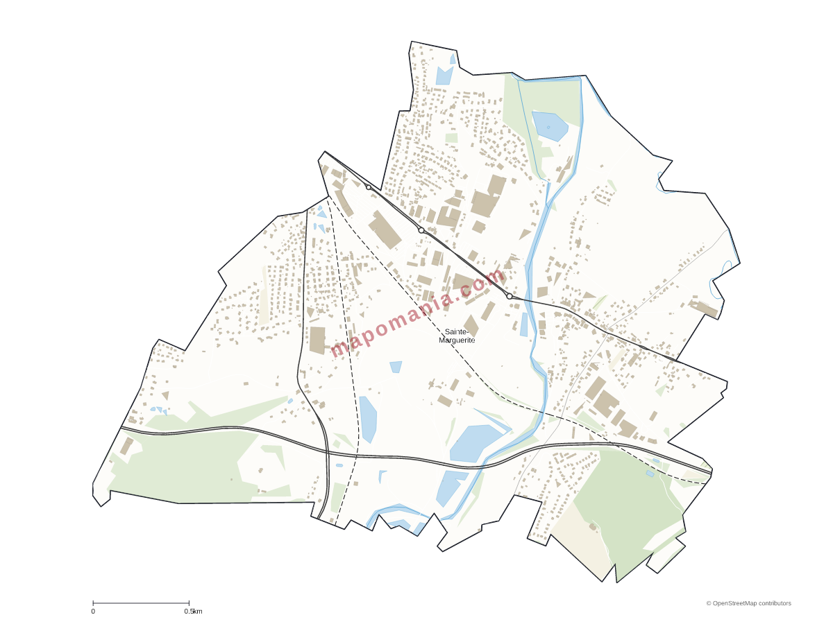 Carte de Sainte-Marguerite à personnaliser