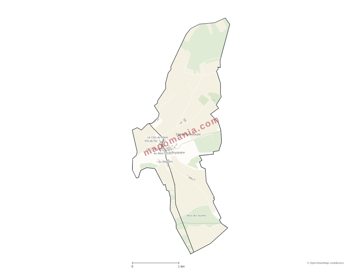 Carte de Saint-Pierremont à personnaliser